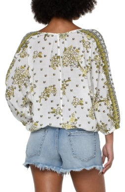 Liverpool Ruffle Sleeve Dolman Pullover
