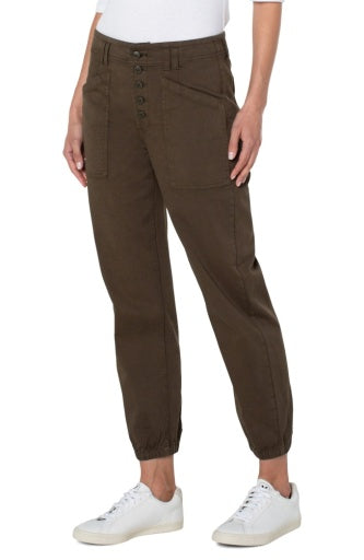 Liverpool Jogger with Exposed Button Fly