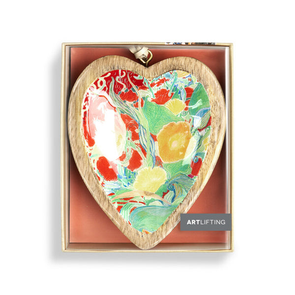 Artlifting Heart Ornament Floral Stripes