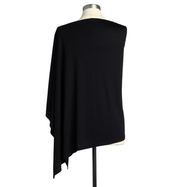 Bamboo Poncho - Black