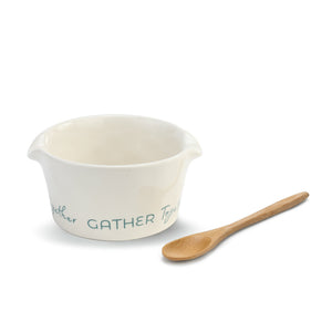 Gather Together Appetizer Bowl with Spoon