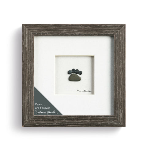 Paws are Forever Wall Art - Gray