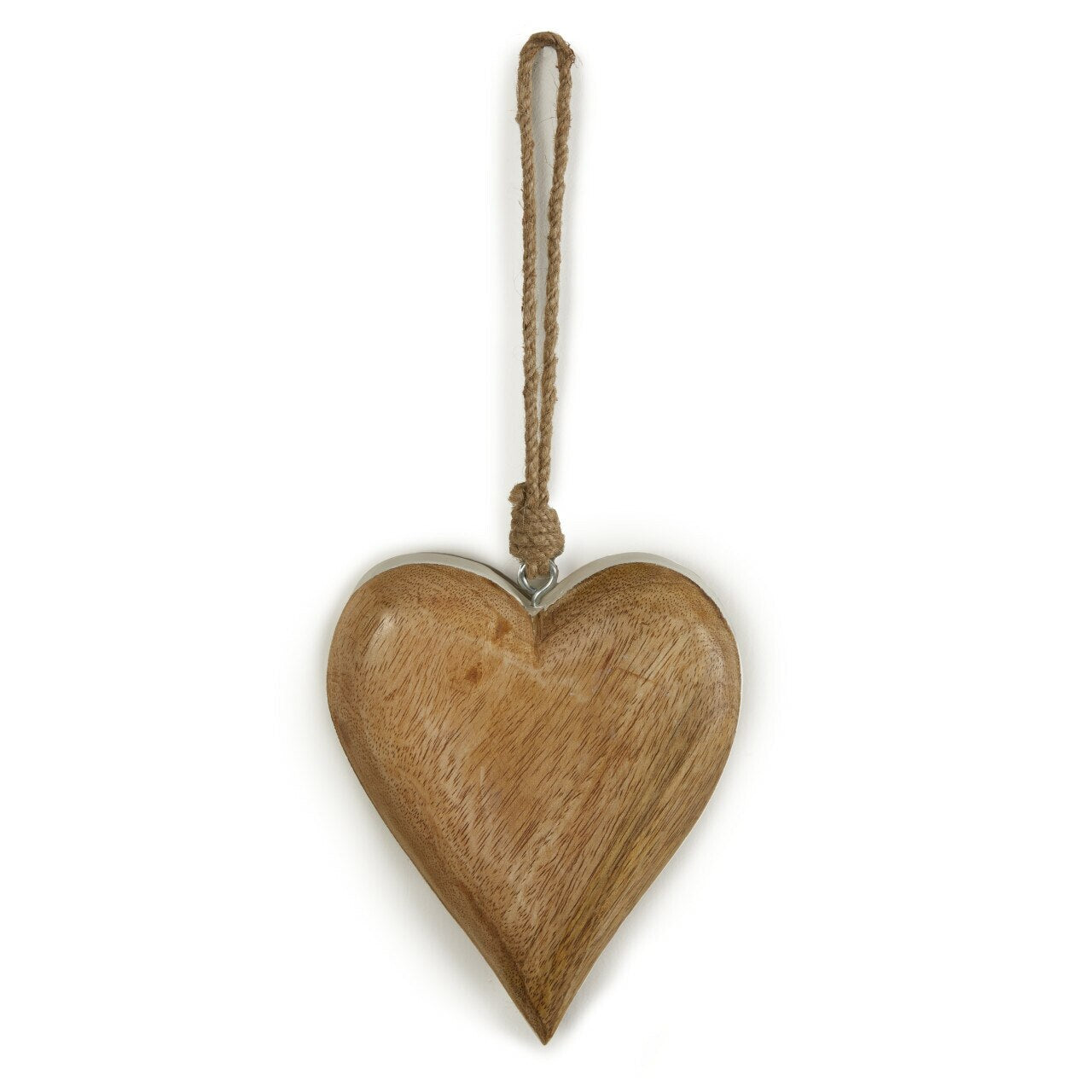 Wood Heart With White Edge