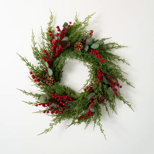 Cedar/Berry Wreath