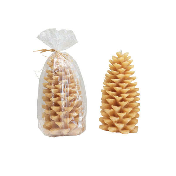 Unscented Pinecone Shaped Candle