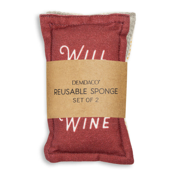 Clean For Wine Kitchen Sponge - Set of 2